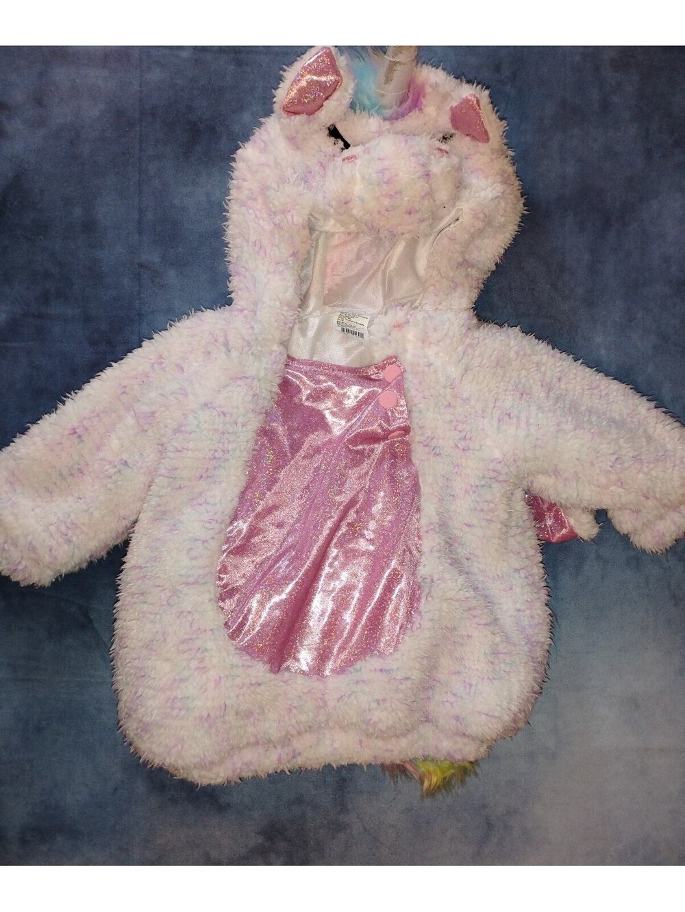 Infant 6-12 month Unicorn Costume Hooded Plush Halloween costume